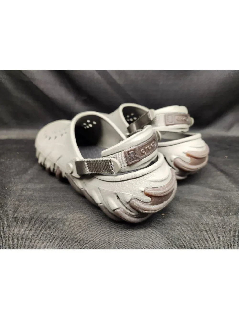 Crocs Men's Echo Gum RO Clog Slip-On 211675-1WS Grey Size 10 NEW WITH TAGS!